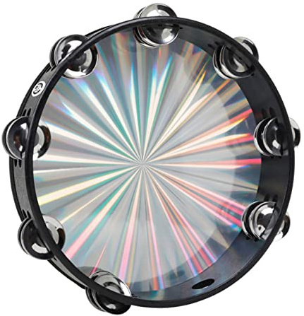 Supvox Handtrommel Tamburin Doppelseitig Holzpercussion Kinder Musikinstrument Handtrommel Für Greiftraining Und Musikalisches Spiel