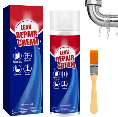 Spray Joint Salle de Bain, Spray Etanchéité, Spray Scellant Anti-Fuite, Toiture Répare Fuites et Infiltrations, Mastic Étanche pour Intérieur Extérieur (1 PCS)