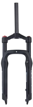 BSFHQS 20 26 Pollici Forcella Ammortizzata per Bici 4.0 Pneumatici Fat Bike Forcella Pneumatica 135mm Corsa Mountain Bike Forcella Anteriore 1-1/8 Tubo Diritto QR 9 * 135mm HL/RL(Manual,20)
