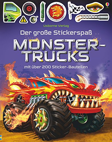 Der große Stickerspaß: Monstertrucks: Mit über 200 Sticker-Bauteilen (Der-große-Stickerspaß-Reihe)