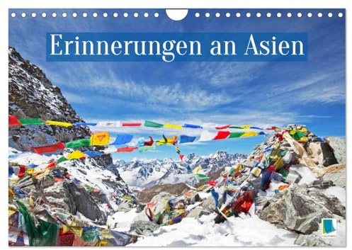 Erinnerungen an Asien (Wandkalender 2026 DIN A4 quer), CALVENDO Monatskalender: Vielfältiges Asien: Taktshang, Taj Mahal, Meiji-Shinto-Schrein, ... Wat, Tilla-Kori-Madrasa (CALVENDO Orte)