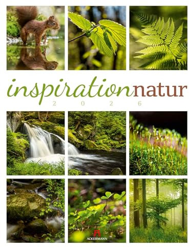 Inspiration Natur Kalender 2026 | Vielfältiger Natur-Kalender im großen Hochformat (50x66 cm) | Mehrteilige Bildmosaike im Triplet-Stil