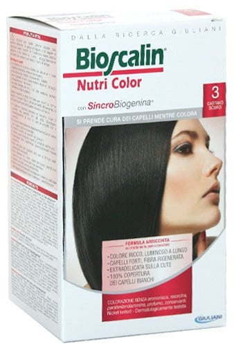 Bioscalin Nutri Color Colorazione Permanente Senza Ammoniaca 3 Castano Scuro