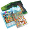 3D Aufkleber für Kinder - Zauberhafter Wald, Doppelseitigen Hintergrund + 73 Stück, Wiederverwendbare und Wasserfester 3D Sticker Set for Kids - TakTik