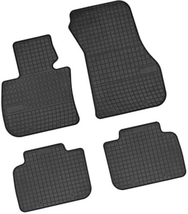 Bär-AfC BM61208 Gummimatten Auto Fußmatten Schwarz, Erhöhter Rand, Set 4-teilig, Passgenau für BMW 2er Typ F45 Baujahr ab 2014 Active Tourer