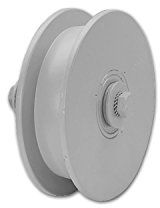 Schiebetor-Stahlrolle ø 100 mm, Stahl grau grundiert