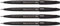 Pentel Fude Touch Sign Pen - Black - Pack of 4