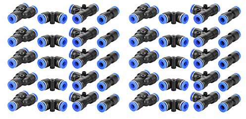 Pneumatische Schnellkupplungen, 40-Stück Set, Druckluftschlauch, schnelle Verbindung für Industrie, DIY, Auto-Wartung