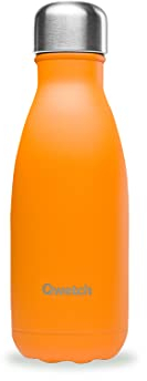 Qwetch - Bouteille Isotherme Originals Orange 260ml - 24h Froid et 12h Chaud - Etanche, Sans BPA & Réutilisable - Gourde inox isotherme pour Sport, Voyage, Bureau, Randonnée