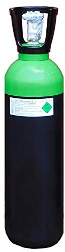 Botella B-11 (11 Litros) cargada con mezcla de gas Argón - CO2 15% comprimido con tulipa
