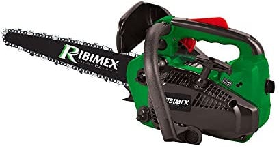 Ribimex Motosega da Potatura Carving a Scoppio 25,4 cc, Barra Carving 300 mm, 1,07 HP, Lubrificazione Automatica, Velocità Catena 21 m/sec, Avviamento Manuale, Accessori Inclusi - PRTRT301/LC