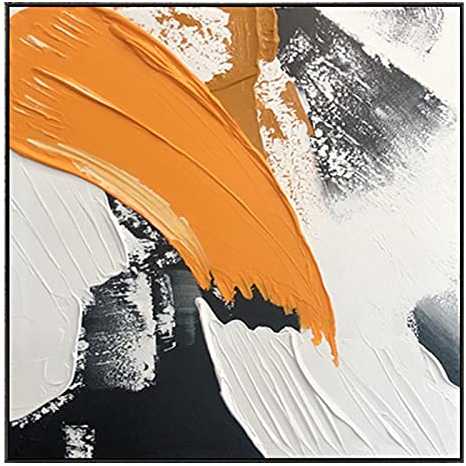 XIAONI Handgemalte Acrylbilder Abstrakt,Moderne Abstrakte Wellen-Graffiti-Muster Extra Große Wandkunst Rahmenlose Coole Gemälde Handgemalte Strukturierte Kunstwerke Für Wohnzimmer-Schlafzimmer-Haup