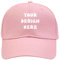 Stampa personalizzata Il tuo Proprio Design Testo Logo Unisex Personalizzato Plain Cappello Regolabile Cappello Baseball Cap, Rosa, Medium