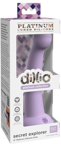 Pipedream Dillio Platinum Secret Explorer, Purple, 17,2 cm