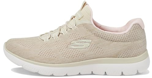 Skechers Women's Summits Fun Flair Trainer, Taupe, 4 UK