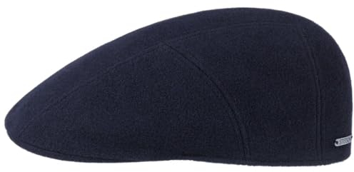Stetson Reid Wool Flatcap mit Kaschmir Herren - Made in The EU - Mit Wolle - Mit Kaschmirfasern - Baumwollfutter - Schirmlänge 5 cm - Gatsby Cabrio Cap - Herbst/Winter Camel M (56-57 cm)