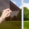 OFHome Privacy film for Glass Window, UV Reflective Anti Glare Mirror Tinted for Home and Office, Heat Control Sun Blocker Self-Adhesive Door Windows Tinting Sticker, Brown Silver, 60x200cm