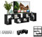 KOMFOTTEU Mueble TV Salón Combinable con 3 Piezas, Mueble Bajo para Televisión de hasta 65 Pulgadas, Armario de Televisor Multifuncional con Estantes Abiertos, Cómoda para TV (Black)
