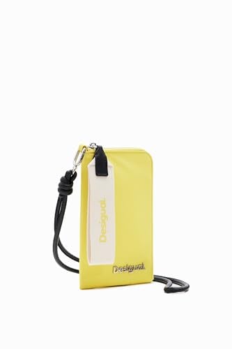 Desigual Mone_priori Candela, Portefeuille à Trois Volets pour Femme, Jaune, 11,5