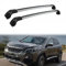 Auto Dachträger Dachreling für Peugeot 3008 2016-2022, Dach Gepäckträger aus Aluminium,Silver Black