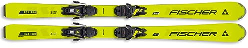 Ski Kinderski Jugendski Alpinski - Fischer RC4 Pro JRS - 160cm - inkl. Bindung FS7 CA JRS Z2-7.5 - geeignet für Jungen und Mädchen - für fortgeschrittene bis Gute Skifahrer