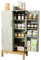HOLTICO Pantry Cupboard, Kitchen Cupboard Kitchen Storage Cabinet with Doors & Adjustable Shelves Cabinet Freestanding for Kitchen, Bathroom, Living Room,Green