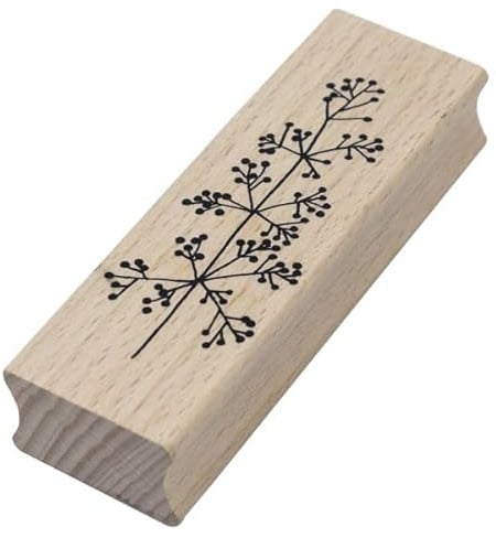 Artoz Stempel – Holzstempel – „Beerenzweig“ – 90 x 30 mm – Motivstempel zum Kartenbasteln für Einladungen, Geburtstag, Grüße
