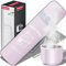 Retoo Thermosflasche 500 ml Isolierflasche Mobiler Kaffeebecher Thermobecher Isolierbecher Verschluss Edelstahl Rosa