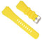 QUARKZMAN Cinturino in Gomma da 22mm di Larghezza, Design, Sostituzione del Cinturino in Silicone per Gear S2 S3 S4 E Gt/Smart Watch, Giallo