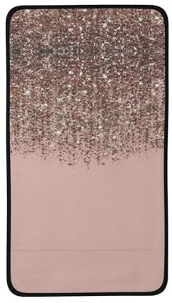 YYHHAOFA Blush Pink Rose Gold Prints Coral Velvet Towel 40,6 x 71,1 cm: hautfreundlich und bequem, gute Wasseraufnahme, weich