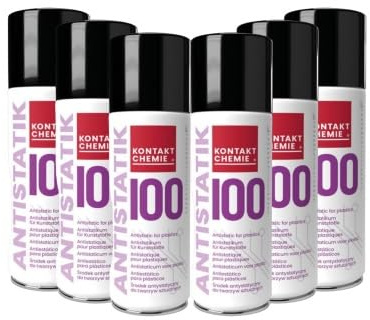6 Stück Kontakt Chemie Antistatikspray | ANTISTATIK 100 | je 200ml