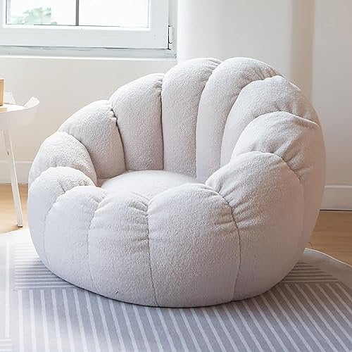 Sitzsack - hochwertiger weicher Teddy-Fleece-Stoff, strapazierfähiger, bequemer Bezug für Wohnzimmer, Schlafzimmer, Liege, Stuhl für Erwachsene, Jugendliche