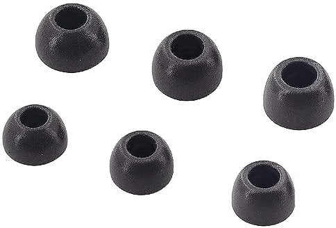 Adhiper Buds 2 Pro Eartips Memory foam Eartips Replacement Earmuffs Compatible with Samsung Galaxy Buds 2 Pro Earbuds, Made of High Density Foam and PC Material Core S/M/L Size (Black)