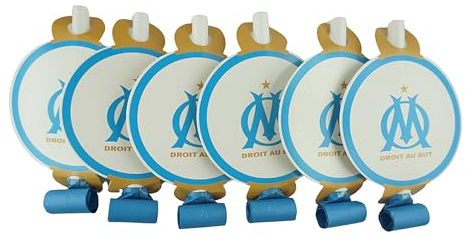 6 x sans-gênes fête anniversaire OM - Collection officielle Olympique de Marseille