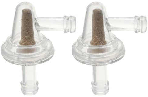 2 Pcs Inline Fuel Filter, 90 Degree Clear Fuel Filters Replacement Car Accessories Parts for Bike, Scooter, Motorcycle 1/4 Fuel Line Gas Engine