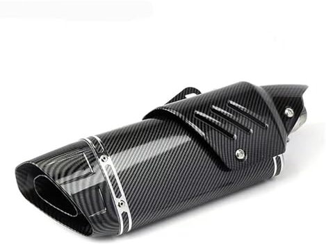 Für Y&amaha R6 R3 MT07 Motorradauspuff Endschalldämpfer Motorradauspuff(Farbe:Type B with sticker)