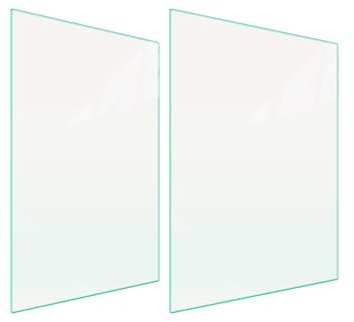 DarHaus Copri piano cottura induzione 30x52 cm e 40x52cm copertura per piano cottura in vetroceramica 1 pezzi universale per piastre di cottura paraspruzzi tagliere in vetro temprato trasparente