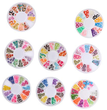 Healvian Polymer Clay Patches DIY Fruit Pattern Craft Making Nail Art Decor Berry Cherry Slice