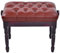 SDVantage Klavierbank aus Leder, verstellbar, Klavierbank, Klavierbank mit Massivholzbeinen, luxuriöser Stil, Höhe: 46–56 cm, Rotbraun