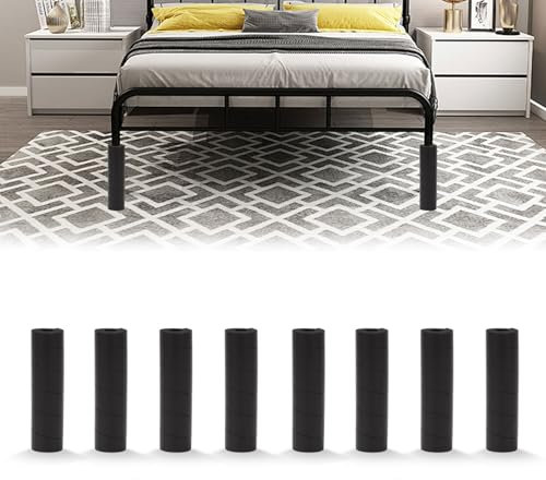 Longzhuo Lot de 8 protections d'orteils réglables pour cadre de lit, housses de protection de sol en mousse pour pieds de chaise, pour bois dur, carrelage contre les rayures et le bruit (8 pièces