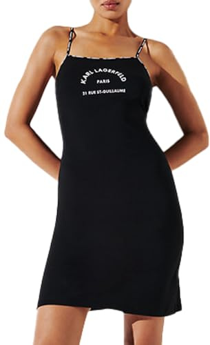 Karl Lagerfeld Damen Rsg Logo Open Back Beach Dress