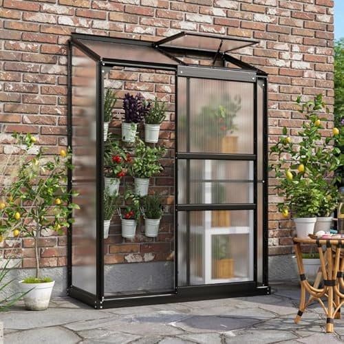 INNOLUX Serra Vitavia Ida 900 Nero Policarbonato 4mm 69x131 H 182 cm