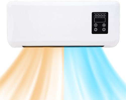 Climatiseur Split Fixe | Climatiseur Réversible Murale avec Fonction Chauffage - Pompe À Chaleur Portable Ventilateur Pour Camping, Voiture & Salle De Bain (Pas de refroidissement)