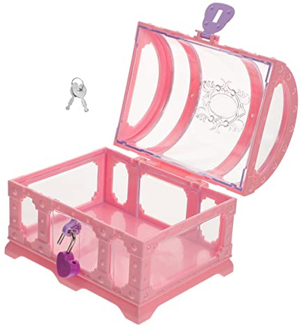 FRCOLOR Boîte Au Trésor Pirate Pour Enfants Petit Coffre Au Trésor Pour Jouets Et Bijoux Boîte Décorative Pour Fête Pirate Halloween Salle De Classe 5.51 X 4.33 X 4.13 Pouces