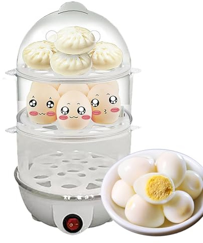 Yuemeuy Olla Eléctrica Para Huevos | Cocedor De Huevos De 3 Niveles Para Cocción De,Para Apartamentos Restaurantes Hoteles Y Dormitorios Universitarios