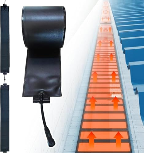 Snösmältningsmatta for grafentak, hängränna for tak, uppvärmda takmattor, förhindra isdammar for tak och hängrännor, snabb och jämn uppvärmning for takavisning, snöröjningsplatta for utomhusbruk(1.5M)