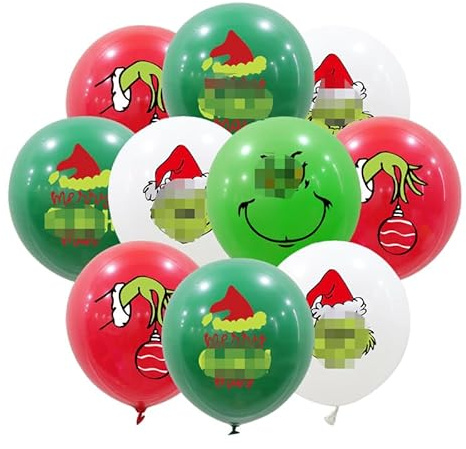 20 Stück Weihnachtsballons Weihnachten Luftballons Weihnachten Neujahr Geburtstag Party Deko
