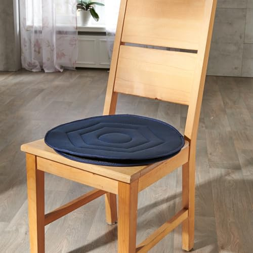 3 Pagen® drehbares Sitzkissen Ø 44 cm schwarz – Drehkissen für Senioren – Einstiegshilfe/Ausstiegshilfe Auto - 360° drehbar - verwandelt Jede Sitzgelegenheit in einen Drehstuhl - Mobilitätshilfe