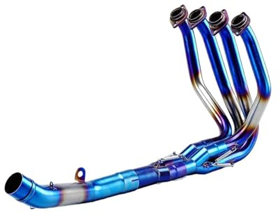Système Moto D'échappement Complet Tube 51mm Silencieux Intermédiaire Avant Pour Z750 Z800 Pot d'échappement(B)
