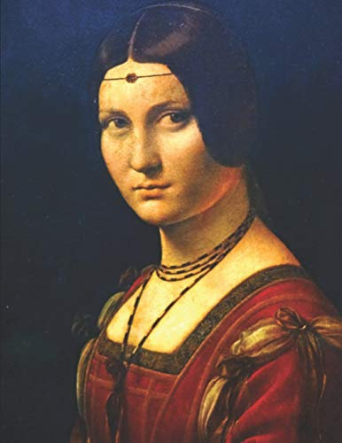Leonardo da Vinci Black Paper Sketchbook: La Belle Ferronnière | Black & Red Woman Renaissance Art Notebook for Painting & Drawing with Bright Colors ... Markers (Black Art Sketchbooks, Band 40)